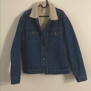 American Apparel Denim Sherpa Jacket Unisex sizeS